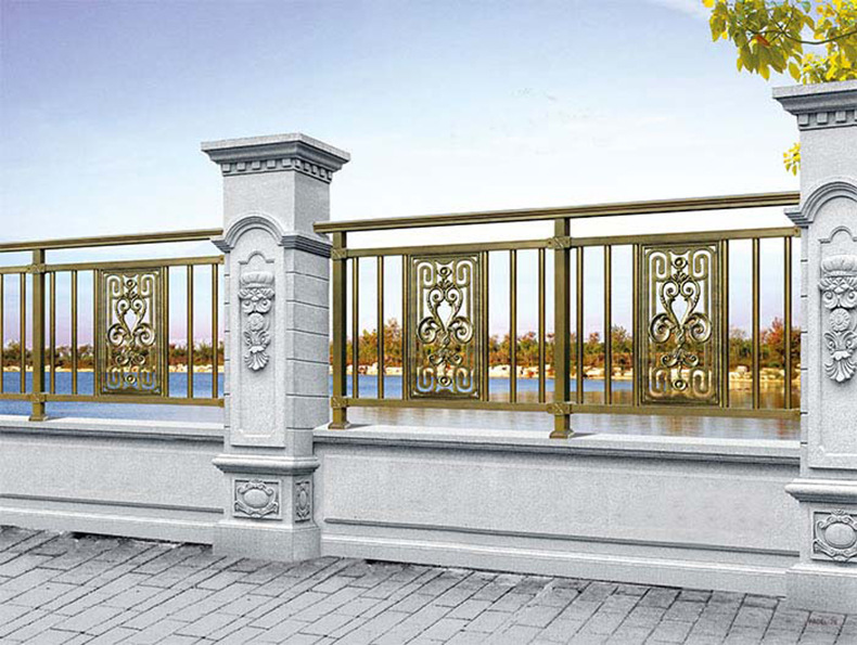 佛山厂家 雕花铝艺护栏 别墅铝艺围墙围栏护栏 高端铝合金栏杆