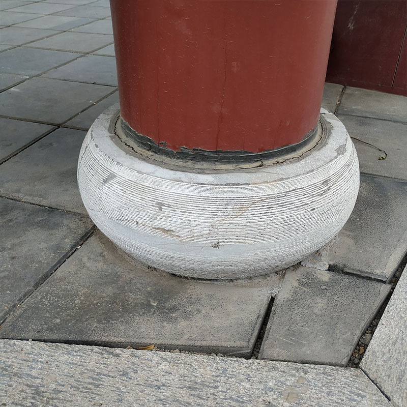厂家供应包皮柱墩 图案定制 寺庙修缮用柱墩石