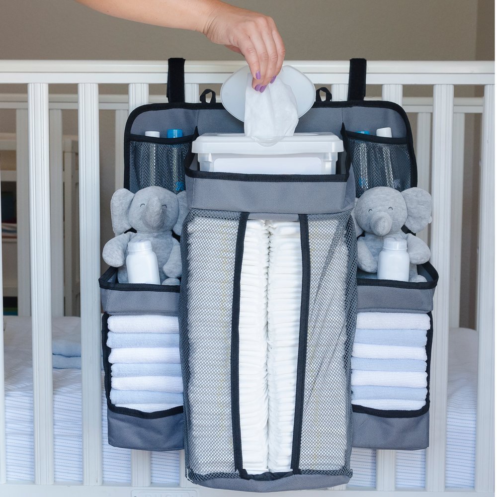 Baby Crib Side Buggy Bag Baby Bedside Buggy Bag Baby Crib Hanging Bag Storage Bag Buggy Bag Baby Supplies Diaper Bag