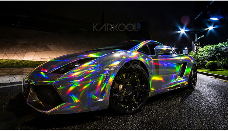 镭射膜 汽车车身贴 pvc改色贴纸啶制 颜色diy设计 手机电脑通用