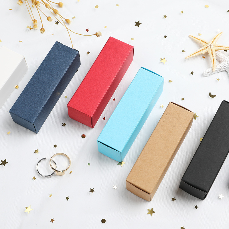 厂家直销口红盒子唇膏纸盒润唇膏盒口红包装盒彩色小盒现货可定制