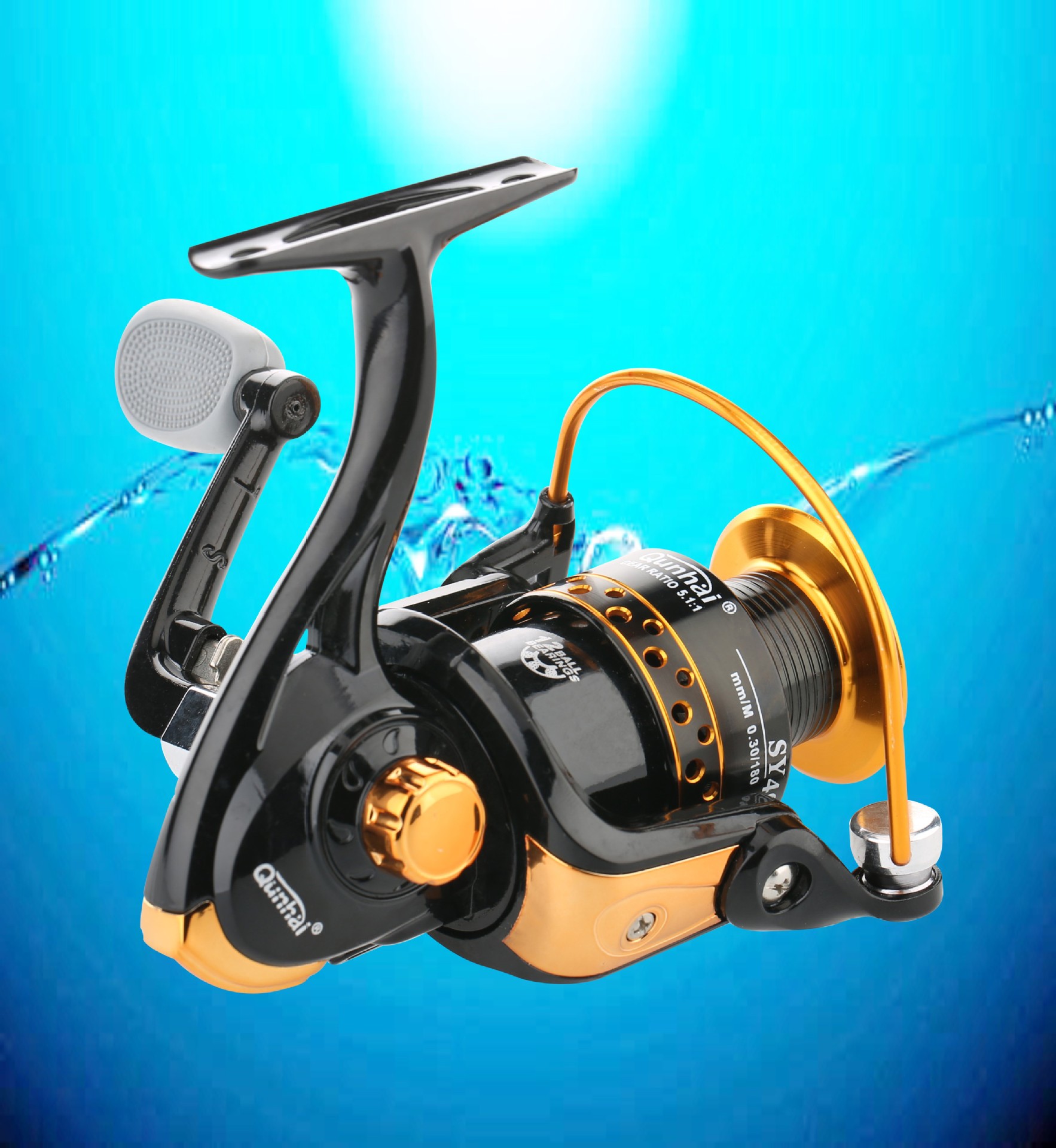 供应 群海sy金属头系列渔轮渔鱼线轮纺车轮鱼轮钓鱼筏渔轮