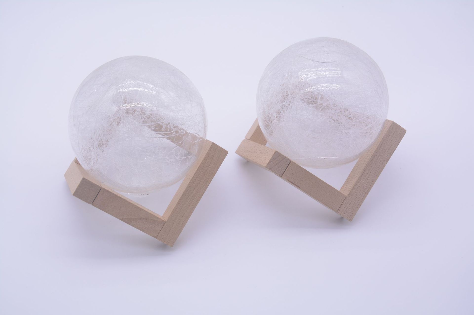 3d打印月球灯支架 月球木灯座 月亮实木底座 厂家定制