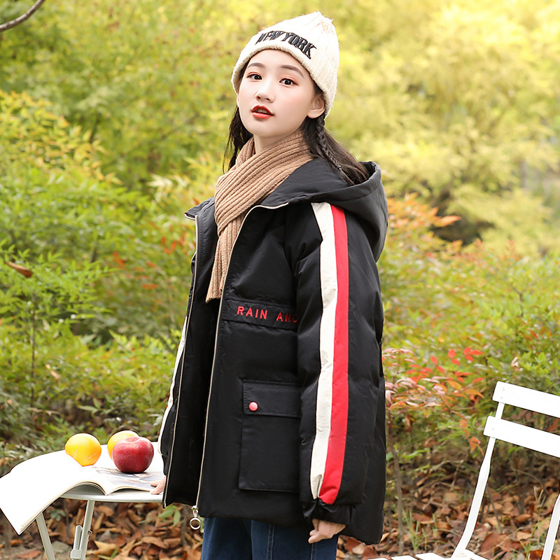 2019新款韩版宽松初中生棉衣棉袄少女冬装外套高中学生羽绒棉服女