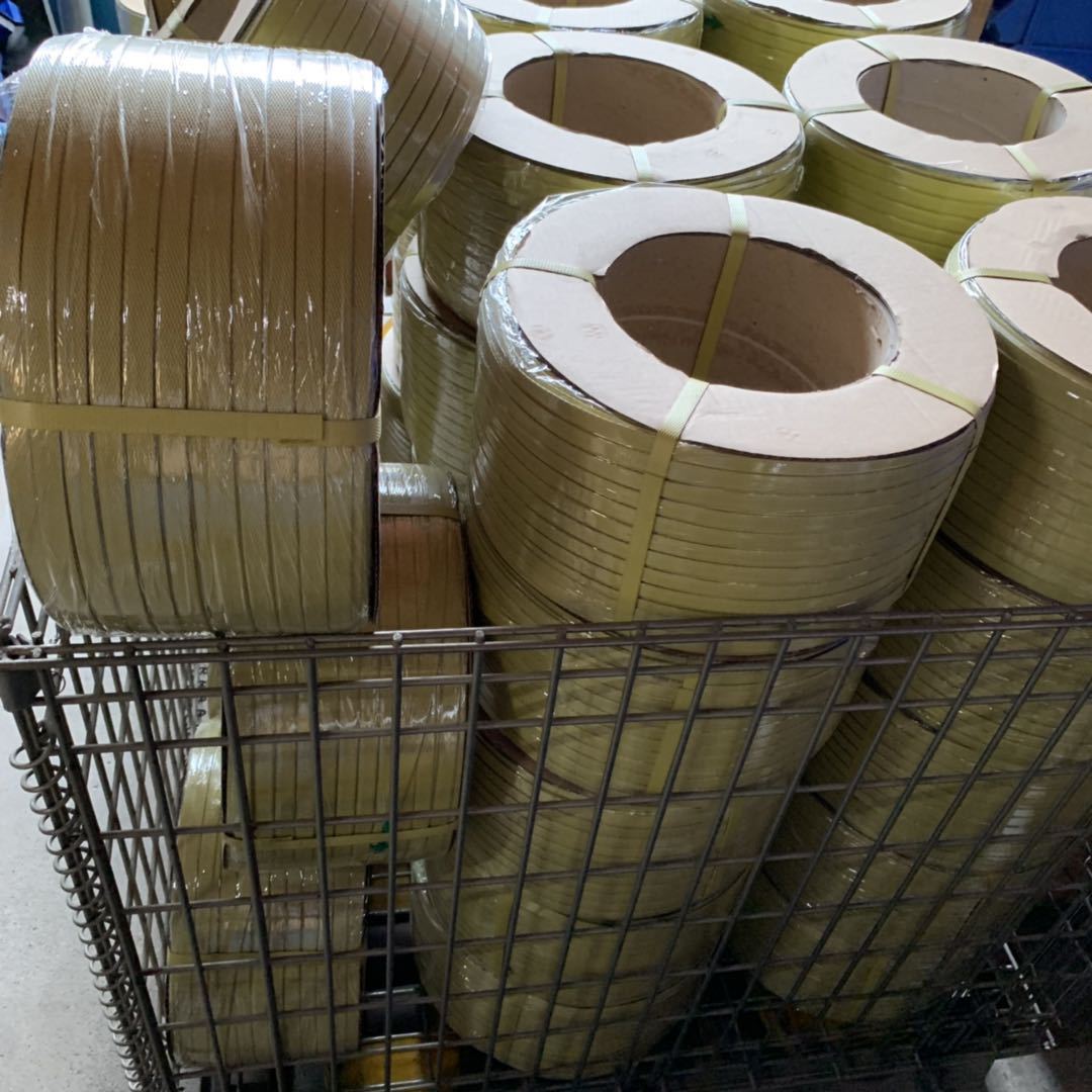 纸芯带的机用打包带 原装配机黄色打包带 靓货现货