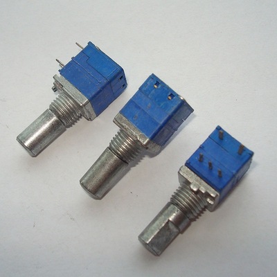 09型 单联5脚 带开关 音响/密封电位器b5k a10k 柄长15mm