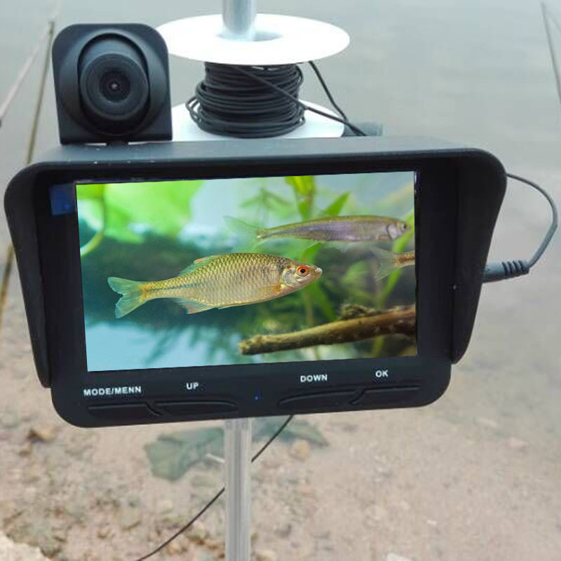 探鱼器可视冰钓竿锚竿可视钓鱼神可视鱼竿水下摄像头fish finder