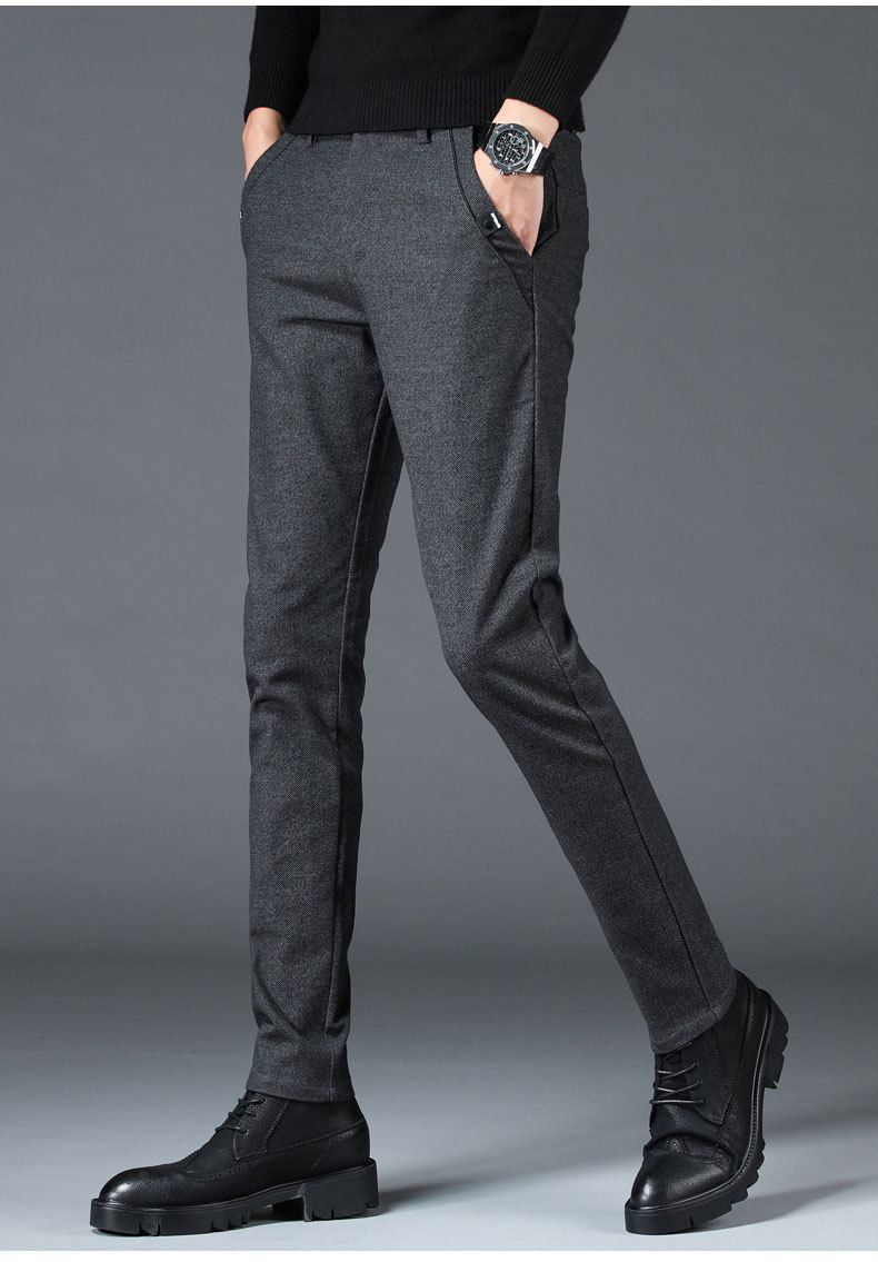 新款休闲裤_秋冬季男裤新款休闲裤男士韩版弹力百搭中