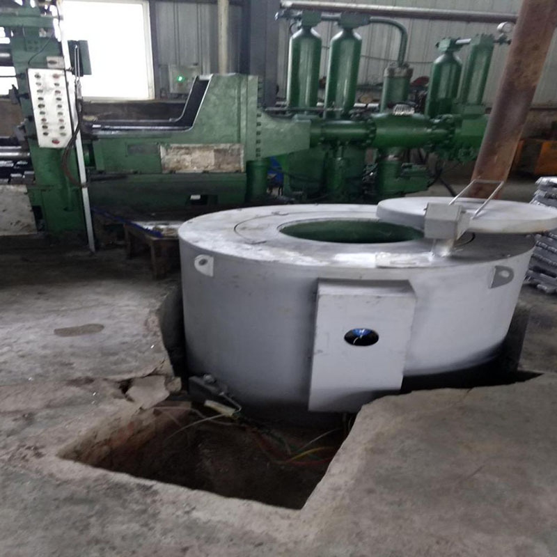 隆达工业炉坩埚电炉压铸机边坩埚炉 高温熔铝熔锌坩埚式电炉