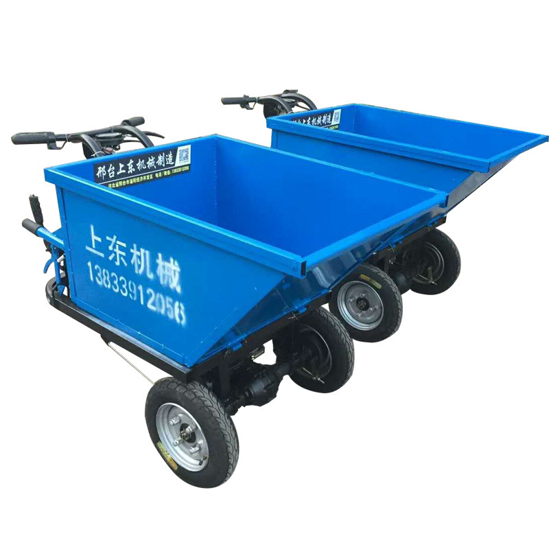 厂家供应电动上料车小型平板手推搬运车进电梯室内果园货物运输车