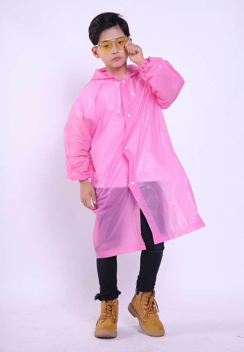eva环保皮筋收口雨披儿童雨衣男女童雨衣小孩学生雨衣