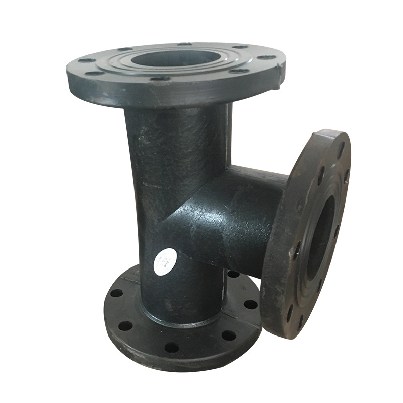 uhmw-pe塑料法兰三通 uhmw-pe法兰三通 塑料管道连接件厂家直销