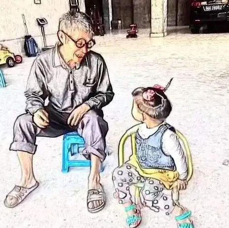 全迎洗衣皂话清明 天堂的爷爷请放心