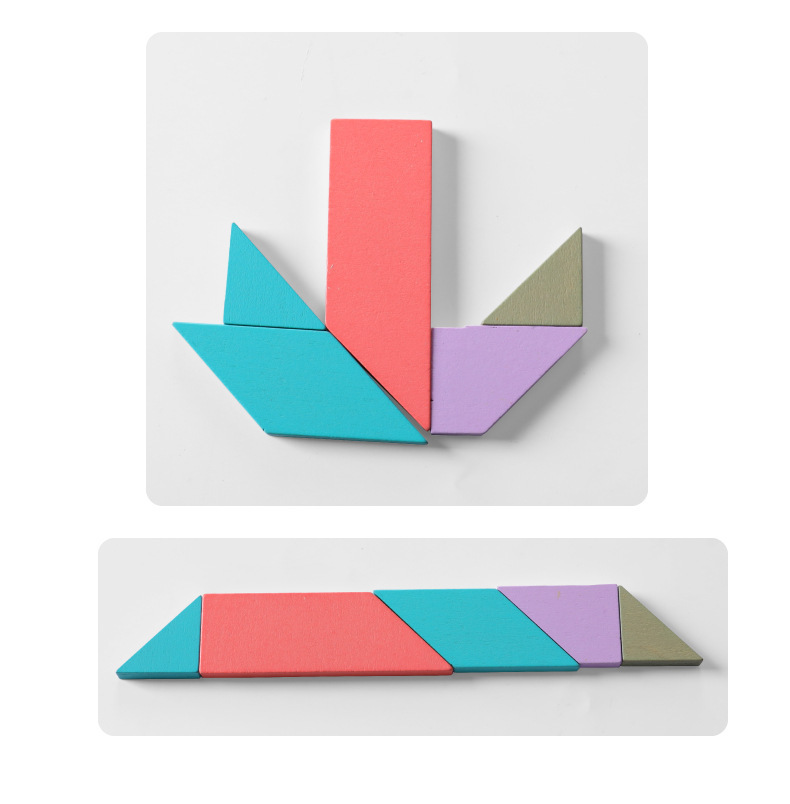 大手牵小手五合一益智拼板dx64磁性钓数字形状俄罗斯t字七巧板