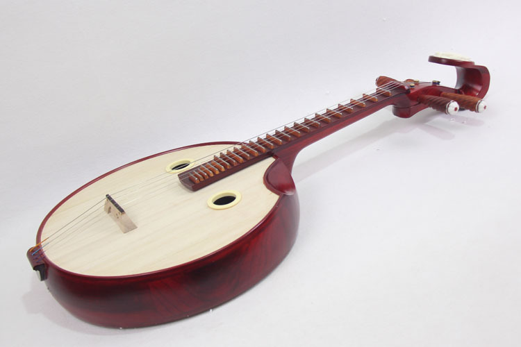中阮乐器 红椿木铜品鸟孔带缺口中阮琴 厂家销售全圆满月中阮