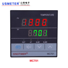 MC701 K型热电偶PT100输入温控器继电器SSR一体输出温度控制器