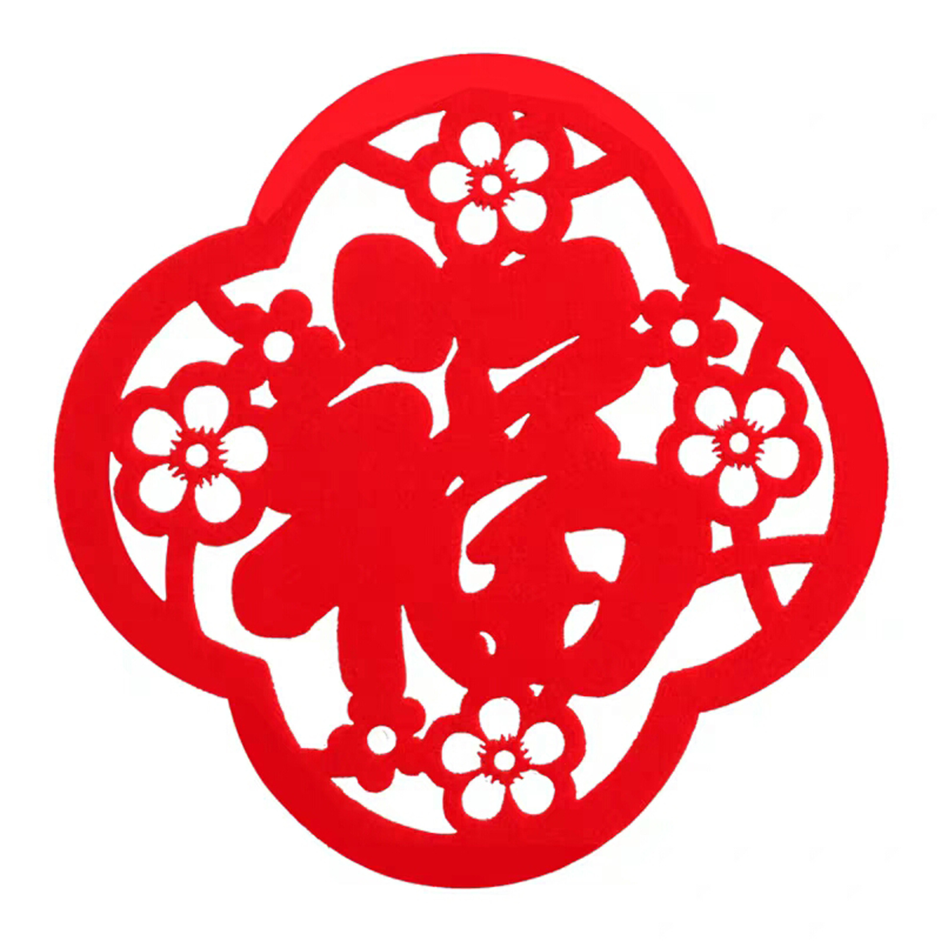 毛毡布福字春字新年装饰春节元旦婚庆拉花商场装扮定制毛毡福字