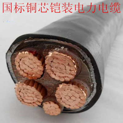 电力电缆yjv-4*6 1*4 低压动力电缆 国标铜芯电缆 5芯电缆