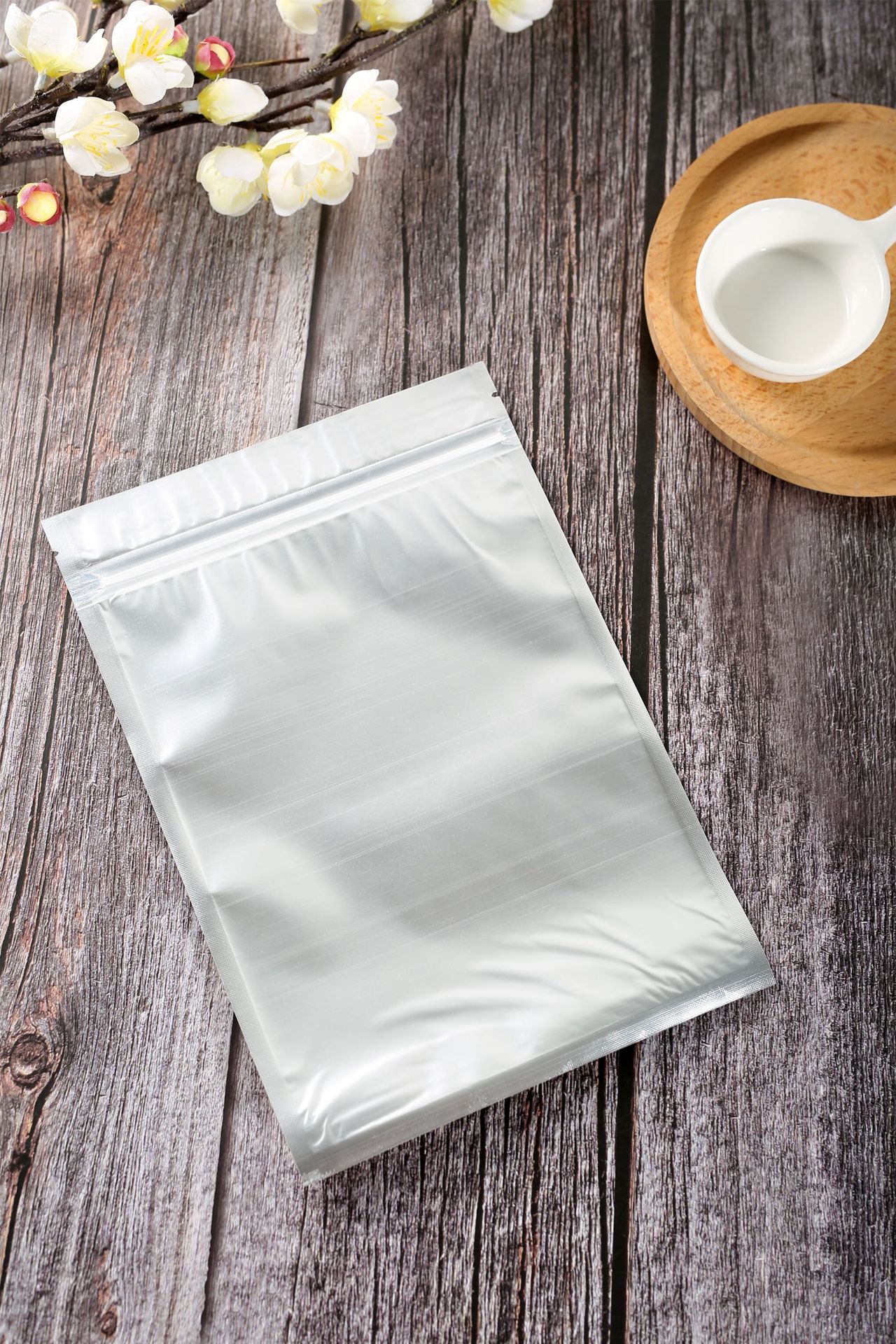 哑铝内银阴阳骨袋半透明铝箔自封袋密封食品包装袋饰品五金包装袋