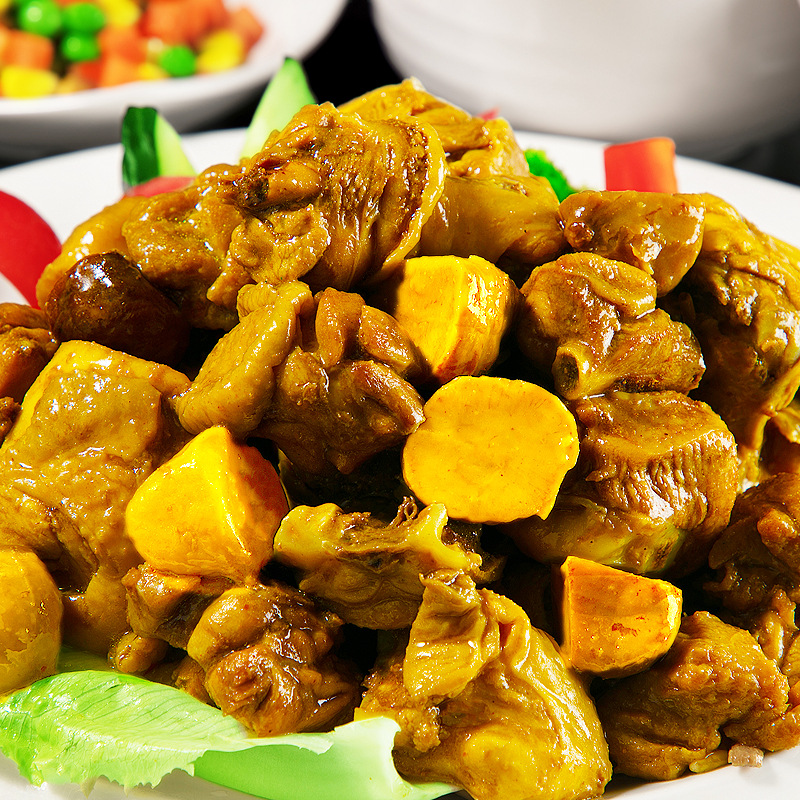 郝菜肴黄金板栗鸡200g外卖料理包10袋午饭食品便当快餐煲仔盖浇饭