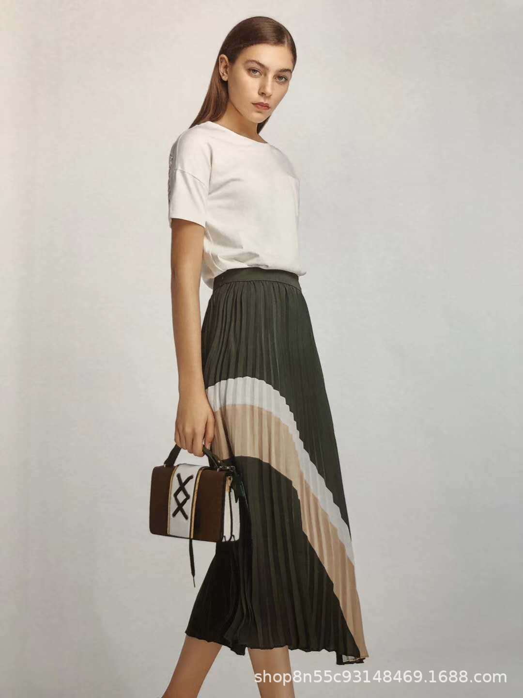 山水雨稞19年夏高端时尚品牌女装连衣裙清仓特价走份批发一手货源