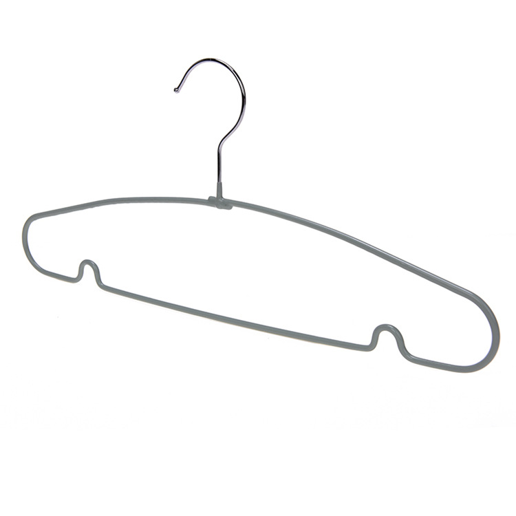 简约家用衣柜铁线衣服晾晒衣架 轻奢银色衣服撑子厂家批发