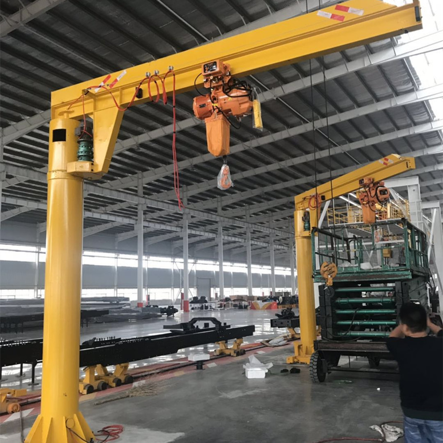 订制小型起重机械 占地面积小使用广泛 2吨电动悬臂吊起重机