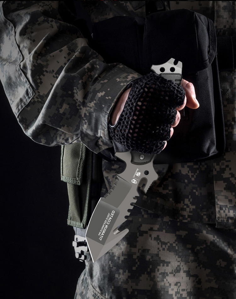 汉道掠夺者hx战术特战小刀野外求生军刀防身随身刀具户外小刀直刀