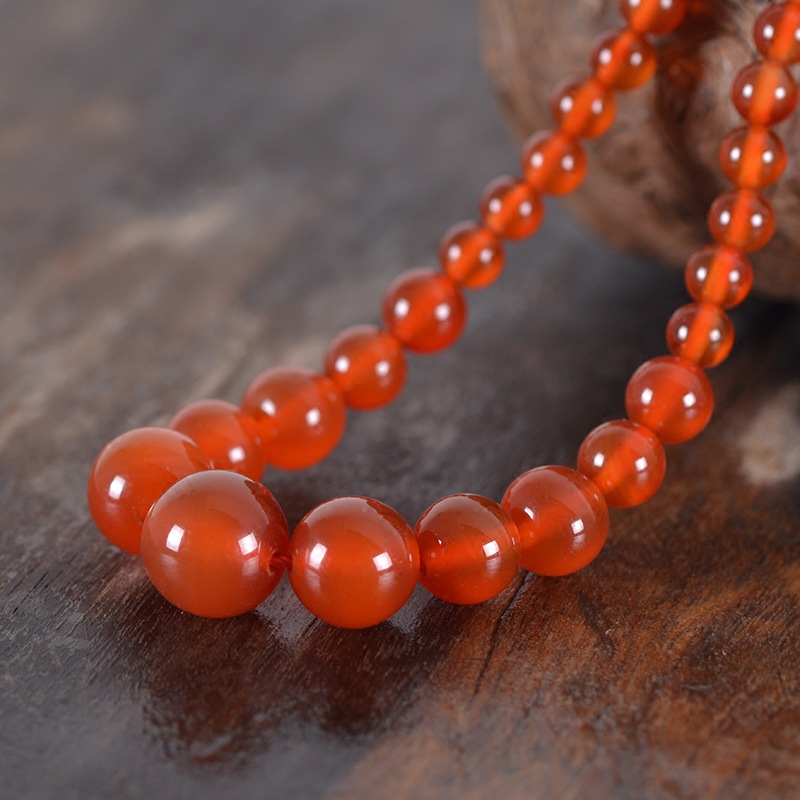 南红玛瑙塔链女士款锁骨时尚民族风红玉髓颈饰珠宝玉石项链