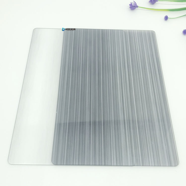 拉丝玻璃 拉丝镀膜钢化玻璃 冰箱面板拉丝镀膜钢化玻璃厂