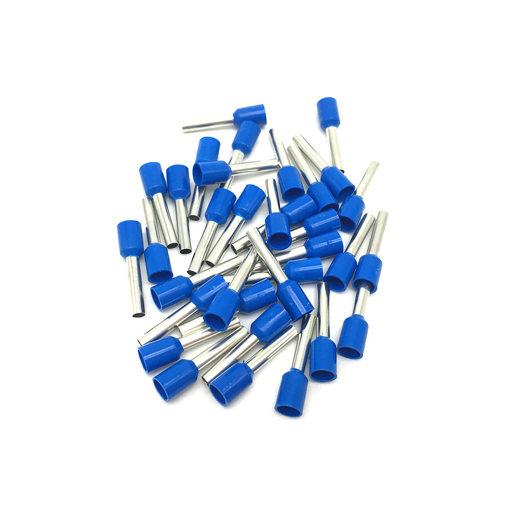 ve欧式管型预绝缘端子冷压端子e1508管型接线端子针形中接管