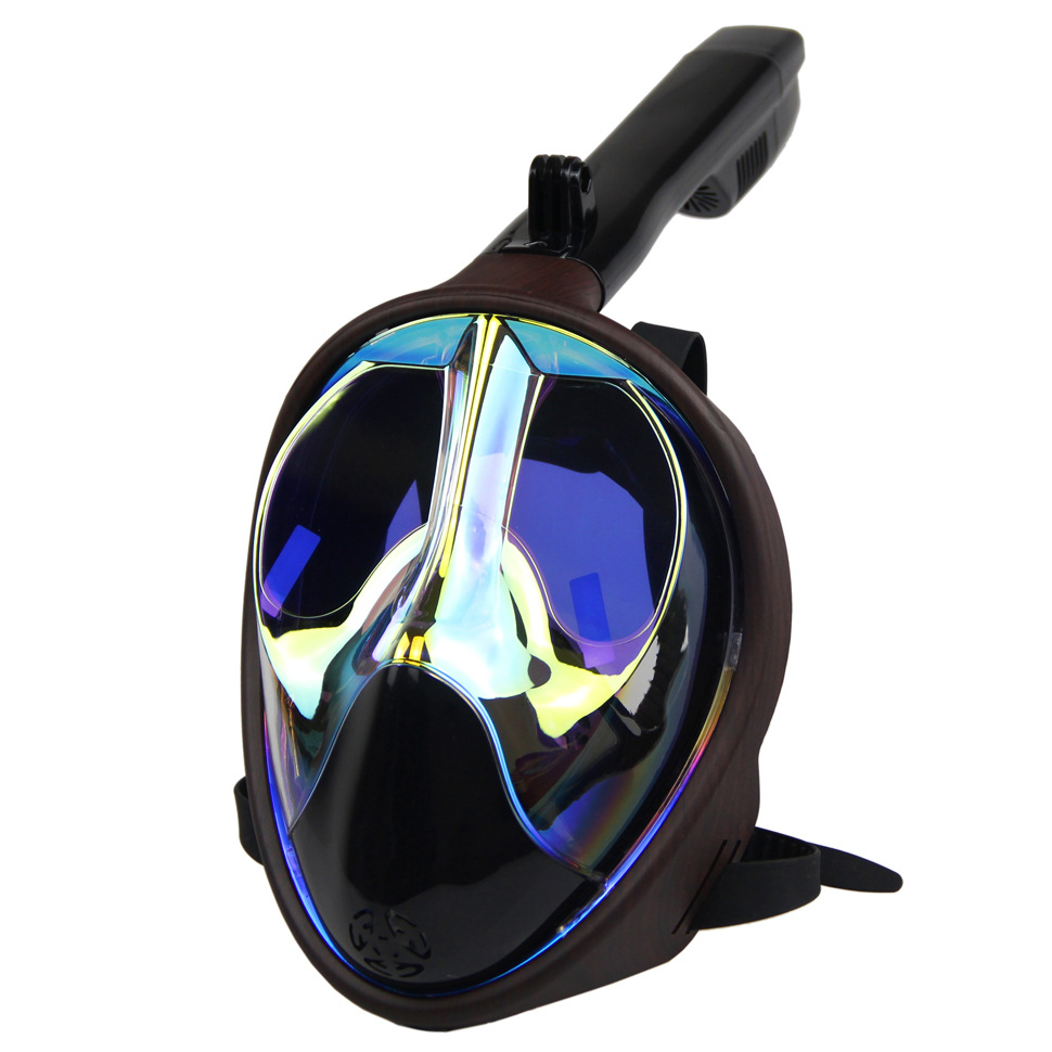 新爆款潜水全面罩电镀潜水面罩潜水镜潜水全面罩全干式m6108电镀