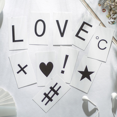 ins风小卡片 欧美风摄影拍摄道具背景装饰卡片 简约英文拍照卡片