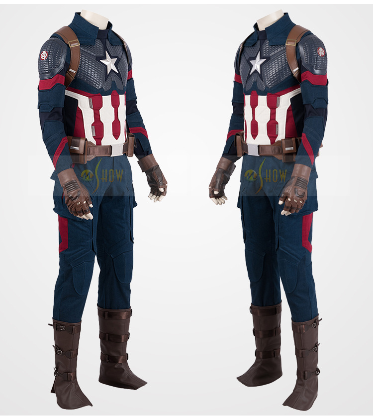 漫之秀 复仇者联盟4美国队长鱼鳞战衣cosplay衣服漫威同款男cos服