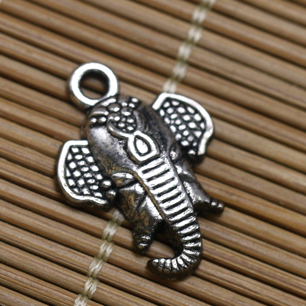 diy饰品 合金民族象神象头项链 耳环吊坠挂件 饰品配件 厂家批发