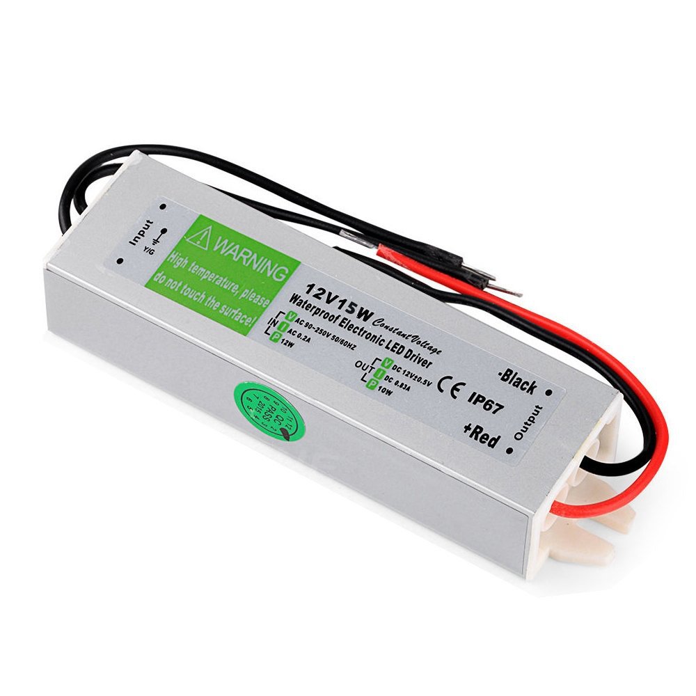 ip67 防水恒压电源12v15w室外防水开关电源1.25a户外监控led灯具