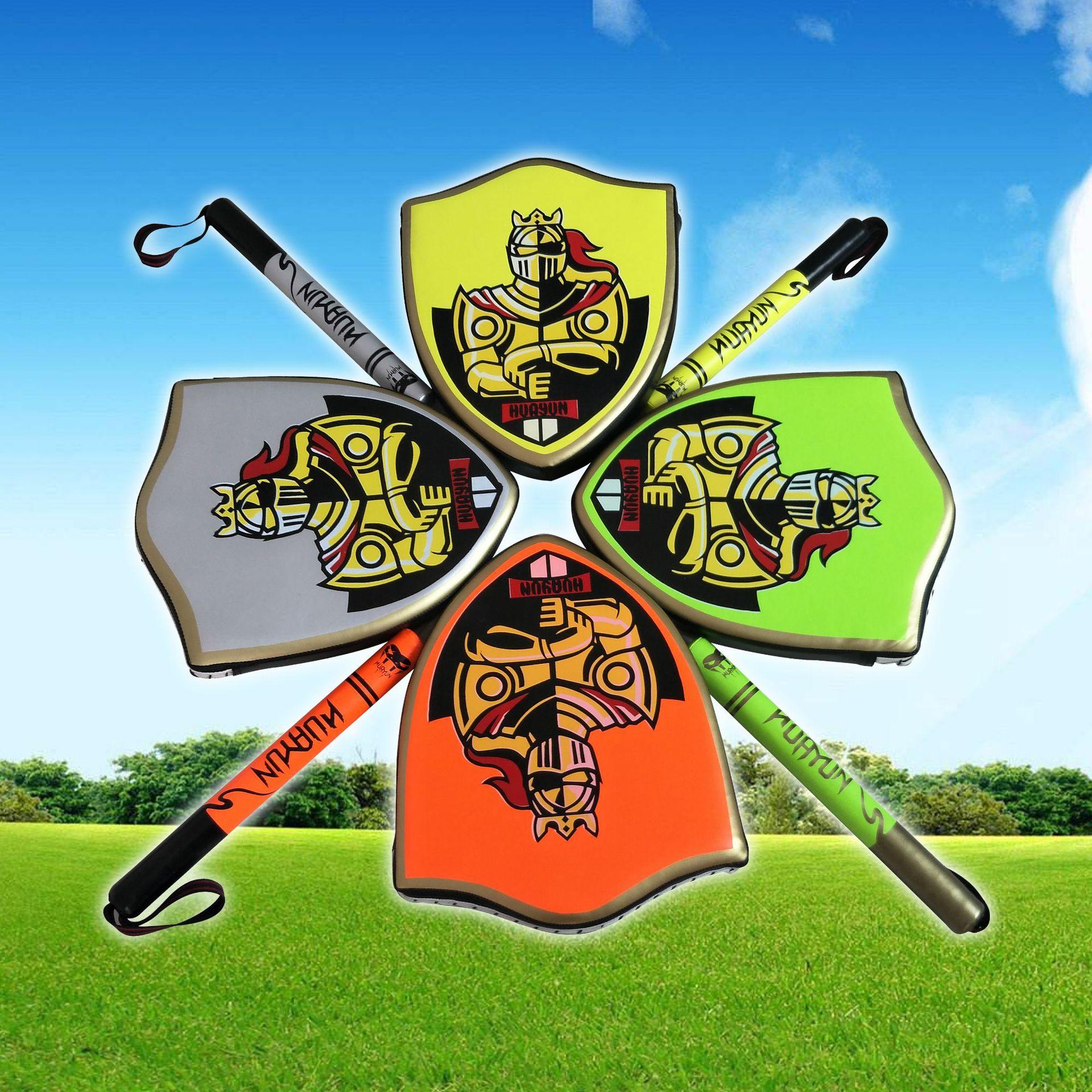 新款跆拳道骑士剑盾组合成人儿童散打盾牌棍靶手靶踢脚靶墙靶