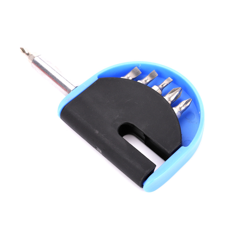 Full Plastic Semicircle Gadget, Six-in-One Screwdriver Business Gift