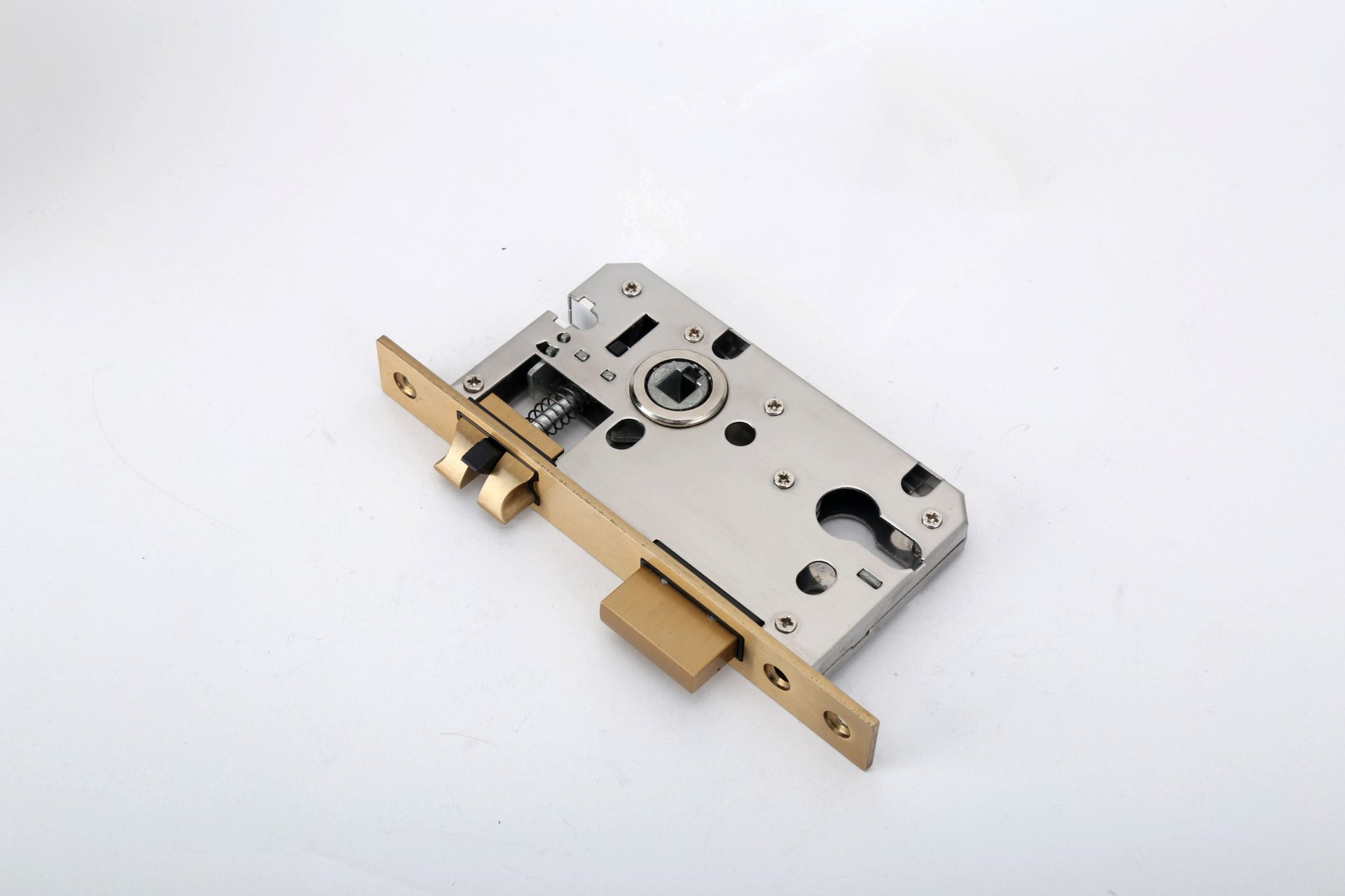 厂家直销5845三叉金色静音锁体(金色)