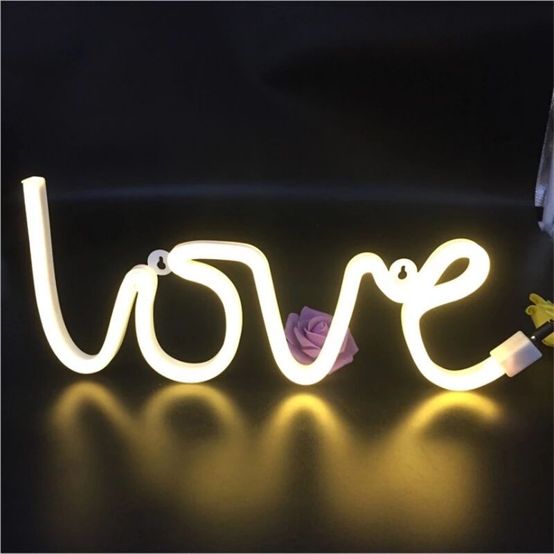 Birthday Confession Proposal Love Neon Letter Led Modeling Lamp Gift Holiday Wedding Venue Decorations Arrangement