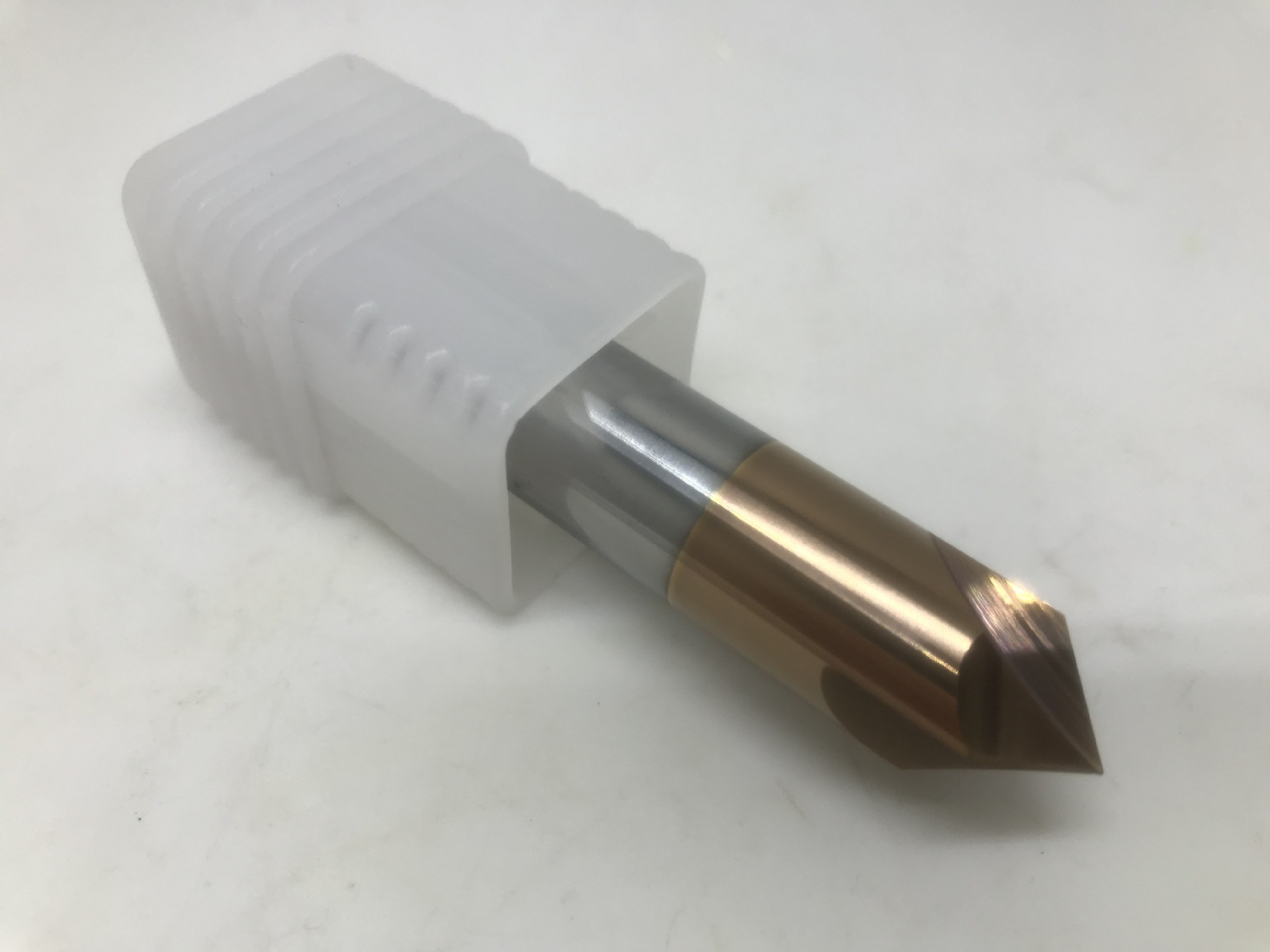 整体钨钢涂层倒角刀 内孔倒角铣刀 直柄3刃倒角钻3-20*90度有加长