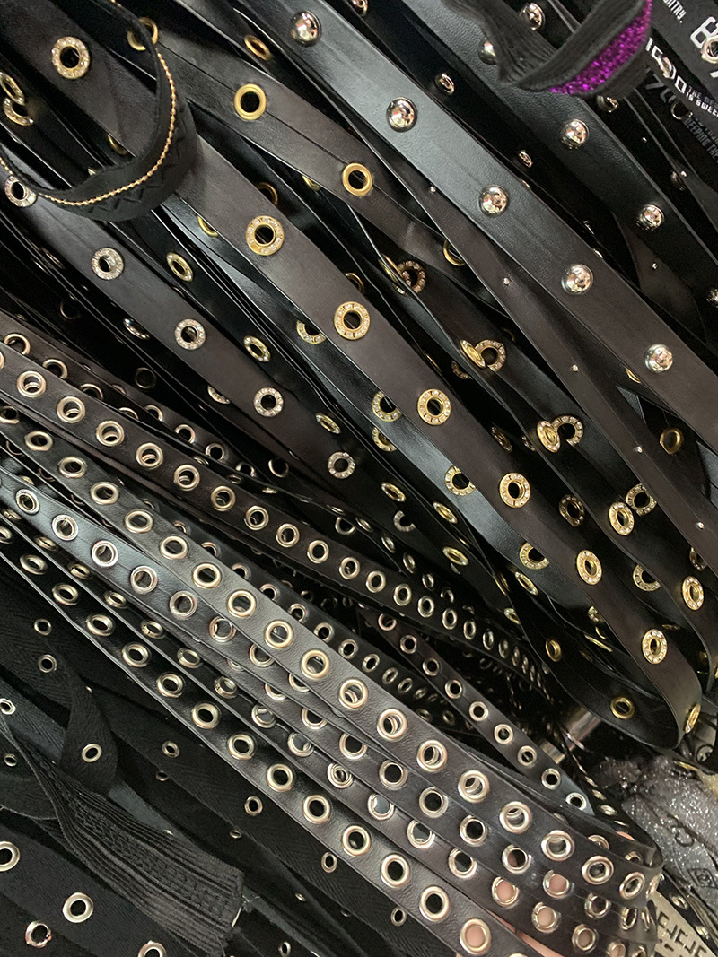 diy柳丁铆钉 朋克 嘻哈皮绳 【圈住你的心】圆环爱心皮质项圈辅料