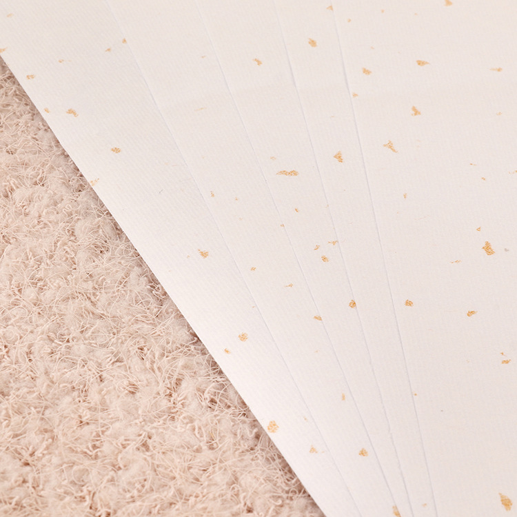 全国包邮 白色洒金宣纸不干胶 a4空白艺术纸不干胶 撒金纸特种纸