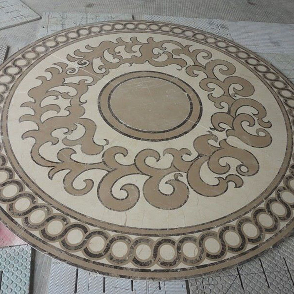 水刀拼花瓷砖客厅餐厅拼图轻奢拼花瓷砖现代简约爵士白900*1800客厅