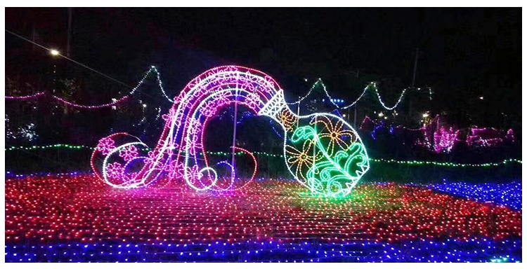 定制灯光节led户外造型灯 花瓶发光造型 广场亮化装饰 灯展灯会