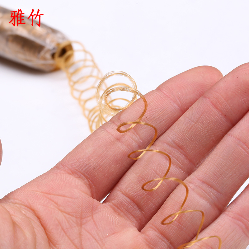 New Golden Simulated Doll Wig Wholesale Tube Packing Wig Cartoon Doll Toy Accessories Manufacturer