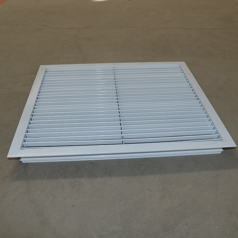 铝合金单层百叶风口带调节阀 空调末端出风口 可调式单层百叶风口