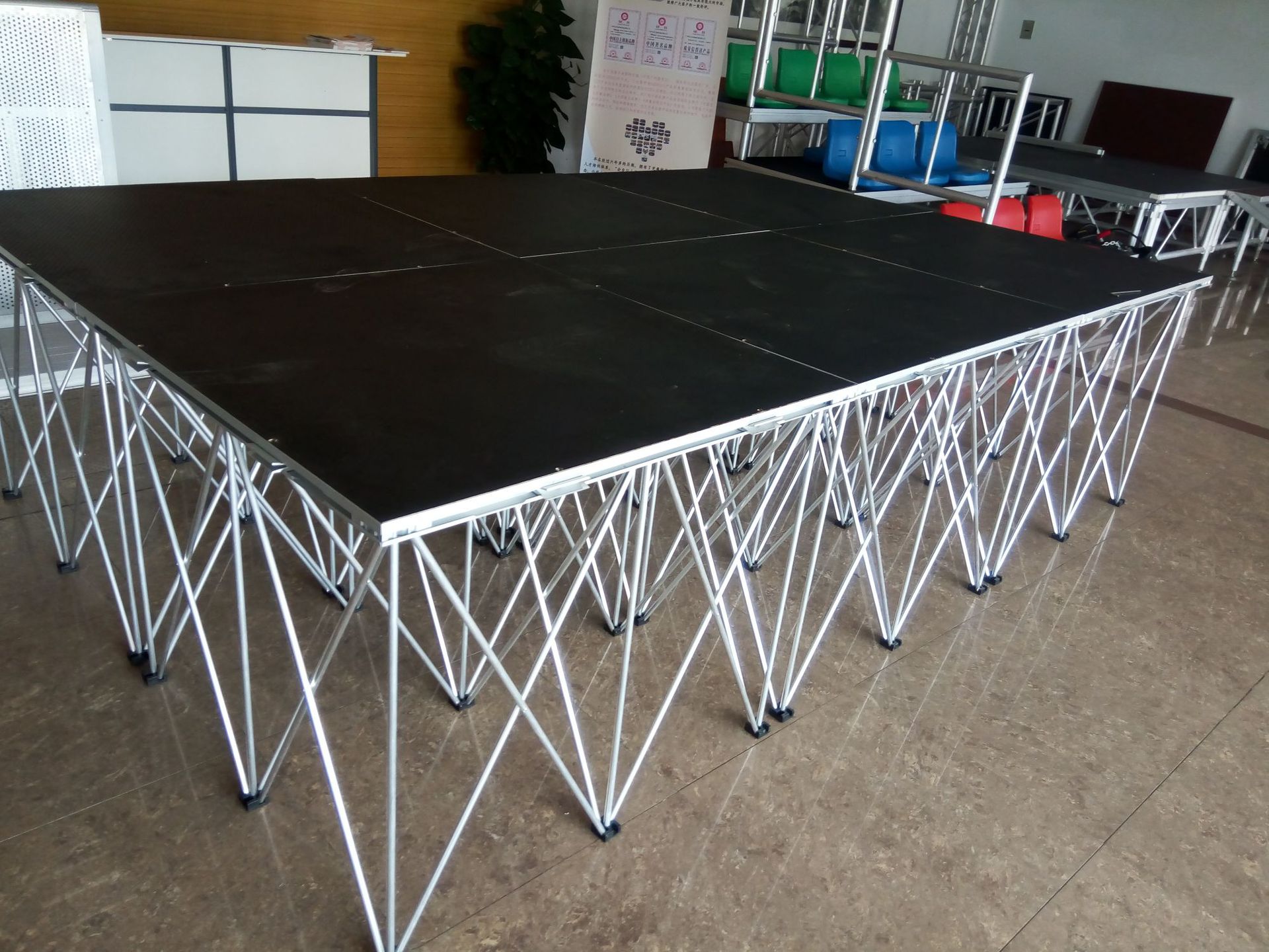 拉网舞台铝合金婚庆舞台可折叠演出活动舞台