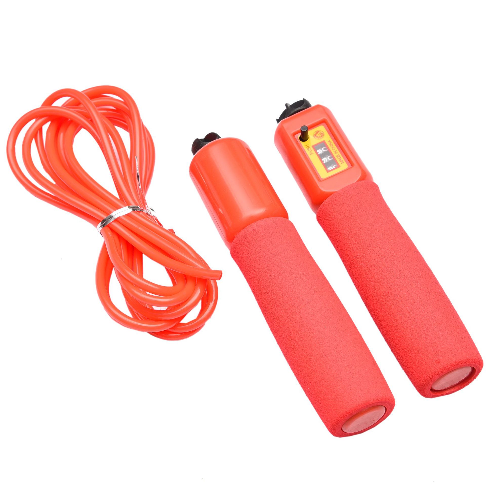 海绵大柄计数胶跳绳体育课健身跳绳体育用品 初中成人跳绳中考跳