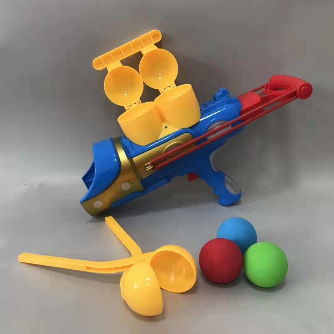 冬季玩雪玩具雪球枪 打雪仗工具雪弹突击枪 雪球发射器雪球炮